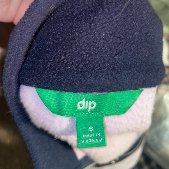 Stripped half zip crew neck fleece jacket - Picture 4 of 4